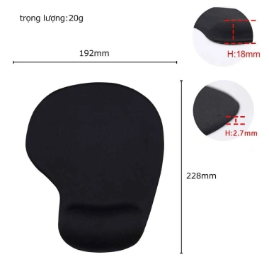 Miếng Lót Chuột Silicone Kê Tay Mềm Mại Đệm Cao Chống Đau Mỏi - AUROA 44k 3