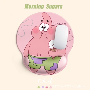 Miếng Lót Cổ Tay Anime Dễ Thương Cô Gái Hồng - Chống Trơn Trượt, Mềm Bàn Phím ITDX 2