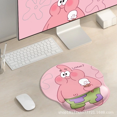 Miếng Lót Cổ Tay Anime Dễ Thương Cô Gái Hồng - Chống Trơn Trượt, Mềm Bàn Phím ITDX 3