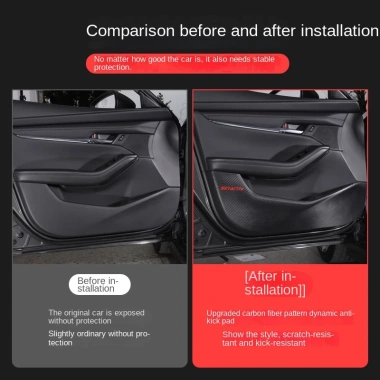 Miếng Lót Da Carbon cho Mazda 3 2.020‑2.026 – Chống Dính, Trang Trí Cửa Sang Trọng 2