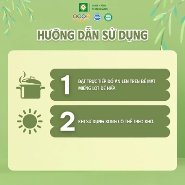 Miếng Lót Nồi Hấp Xơ Mướp KB Ecolife 20cm – Chống Dính, Giữ Nhiệt, Bảo Vệ Món Hấp Tự Nhiên