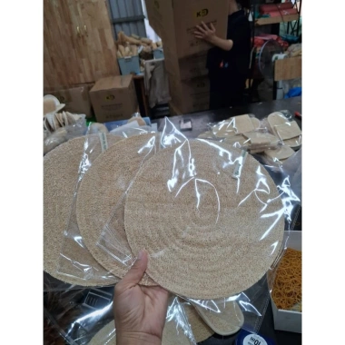 Miếng Lót Nồi Hấp Xơ Mướp KB Ecolife 20cm – Chống Dính, Giữ Nhiệt, Bảo Vệ Món Hấp Tự Nhiên