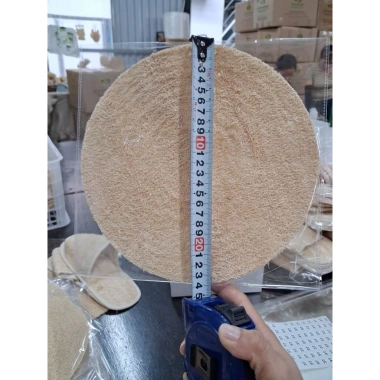 Miếng Lót Nồi Hấp Xơ Mướp KB Ecolife 20cm – Chống Dính, Giữ Nhiệt, Bảo Vệ Món Hấp Tự Nhiên