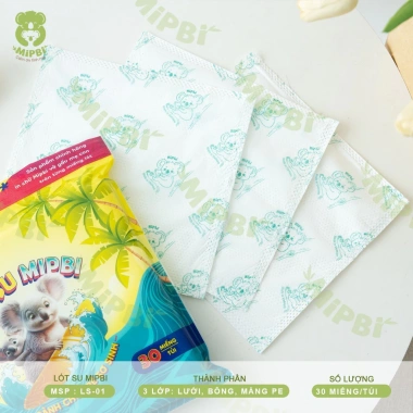 Miếng lót phân su cao cấp lõi bông 3 lớp siêu thấm cho bé sơ sinh 30 tấm - chỉ 35.000₫ 3