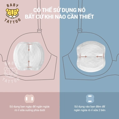 Miếng Lót Thấm Hút Sữa BABY TATTOO 24 Miếng - Giải Pháp Cho Mẹ Sau Sinh, Cho Con Bú, Giá Ưu Đãi 110.000₫