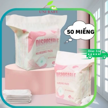 Miếng lót thấm sữa Vcoool dán siêu thấm, đóng túi zip tiện lợi, giá chỉ 75.000đ