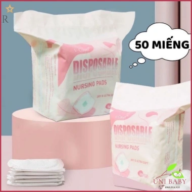 Miếng lót thấm sữa Vcoool dán siêu thấm, đóng túi zip tiện lợi, giá chỉ 75.000đ