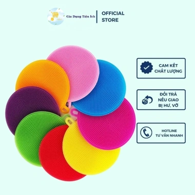 Miếng rửa chén bát silicon nhấc nồi đa năng có lỗ treo Mta-Mart2 - Giá 48.000₫ 5