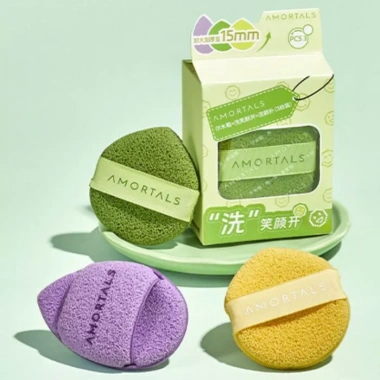 Miếng rửa mặt Amortals chính hãng làm sạch sâu, nhẹ dịu, bọt tốt, dùng hàng ngày, 40.000 VND