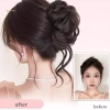 Miếng Scrunchy Tóc Giả Bun Chignon Xoăn Dễ Tháo Lắp - Phong Cách Nữ Tính 3