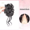 Miếng Scrunchy Tóc Giả Bun Chignon Xoăn Dễ Tháo Lắp - Phong Cách Nữ Tính 6