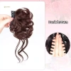 Miếng Scrunchy Tóc Giả Bun Chignon Xoăn Dễ Tháo Lắp - Phong Cách Nữ Tính 7