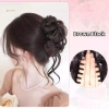 Miếng Scrunchy Tóc Giả Bun Chignon Xoăn Dễ Tháo Lắp - Phong Cách Nữ Tính 8