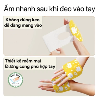 Miếng sưởi ấm tay thảo dược WECAN dùng 1 lần găng tay giữ nhiệt chống lạnh chỉ 110k 2