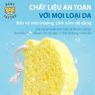 Miếng Tắm Bọt Biển Hình Con Hổ BABY TATTOO An Toàn Cho Da Bé - Giá 89.000₫ 4 Miếng Tắm Bọt Biển Hình Con Hổ BABY TATTOO An Toàn Cho Da Bé - Giá 89.000₫ 4