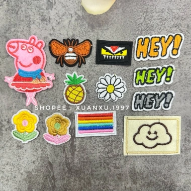 Miếng vá áo rách ủi nhiệt thêu hình kute - Sticker & Logo thêu, giá 8.000đ