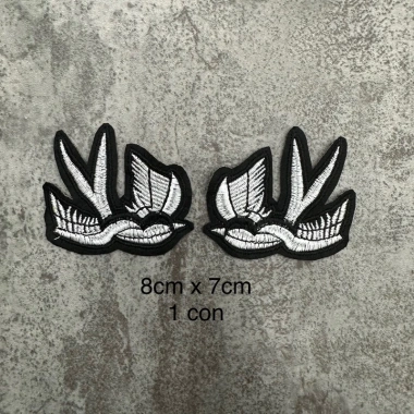 Miếng vá quần áo hình chim sticker ủi nhiệt - Giá 7.000đ, dễ dán, bền 2