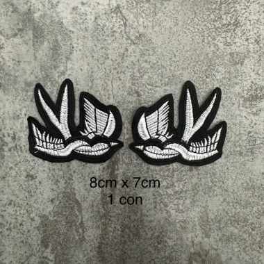 Miếng vá quần áo hình chim sticker ủi nhiệt - Giá 7.000đ, dễ dán, bền 5