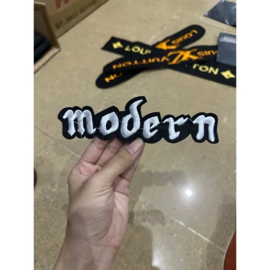 Miếng vá ủi nhiệt combo 3 mẫu thêu logo, chữ patch vải – chỉ 30.000₫