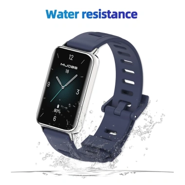 MIJOBS Dây đeo thể thao TPU chống nước cho Honor Band 10/9 Vòng tay nữ kim loại, kết nối nhanh 4
