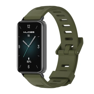 MIJOBS Dây đeo thể thao TPU chống nước cho Honor Band 10/9 Vòng tay nữ kim loại, kết nối nhanh 5