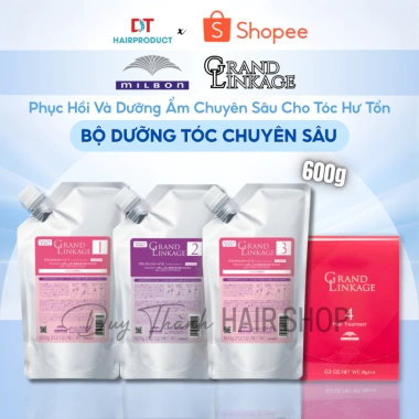 Milbon Grand Linkage 600ml - Phục hồi chuyên sâu, ổn định màu, giữ nếp suôn mượt, giá chỉ 825k Milbon Grand Linkage 600ml - Phục hồi chuyên sâu, ổn định màu, giữ nếp suôn mượt, giá chỉ 825k