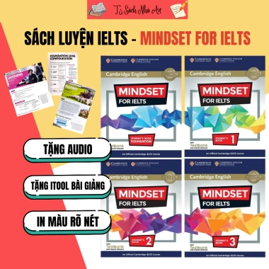 Mindset For IELTS Foundation 1-2-3 - Bộ đầy đủ, giá ưu đãi 175k, tăng điểm nhanh
