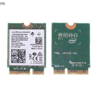 Mingxuan2 9.560NGW Thẻ WiFi + Ăng-ten 1.733Mbps AC 2.4G/5G BT5.0 802.11ac M.2 CNVI - Giá chỉ 105.380₫ 2 Mingxuan2 9.560NGW Thẻ WiFi + Ăng-ten 1.733Mbps AC 2.4G/5G BT5.0 802.11ac M.2 CNVI - Giá chỉ 105.380₫ 2