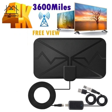 Mingxuan2 Ăng-ten TV thông minh 4K 25dB DVB-T2 1.080P cho Motorhome, Thuyền, Cắm trại - Giá chỉ 78.320₫