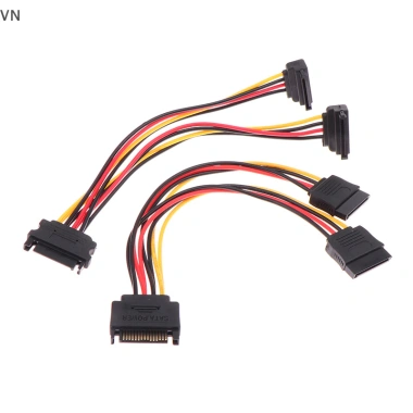 Mingxuan2 Cáp SATA 20cm Power Y 15 Pin Nam tới Kép Nữ cho HDD SSD - 40.810 VND 2