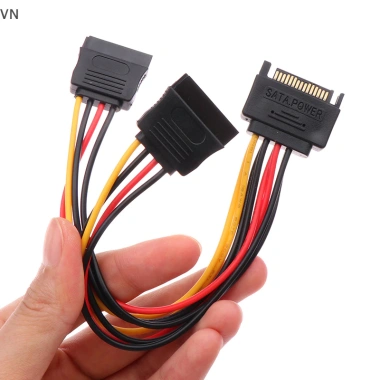 Mingxuan2 Cáp SATA 20cm Power Y 15 Pin Nam tới Kép Nữ cho HDD SSD - 40.810 VND 9