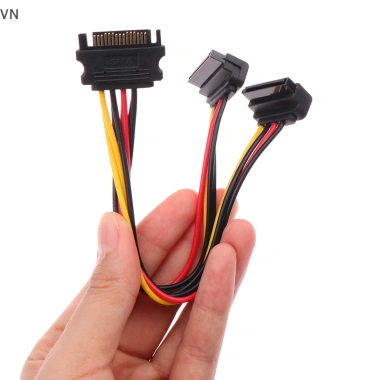 Mingxuan2 Cáp SATA 20cm Power Y 15 Pin Nam tới Kép Nữ cho HDD SSD - 40.810 VND 10