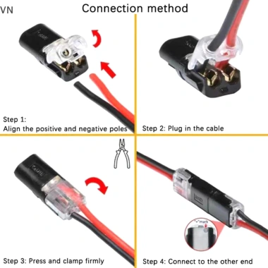Mingxuan2 Dây Cáp Chống Thấm Nước Lò Xo Đầu Nối 10/20/30/50 Chiếc - Kết Nối Nhanh, Vít, Kẹp, Giá 58.960đ 4 Mingxuan2 Dây Cáp Chống Thấm Nước Lò Xo Đầu Nối 10/20/30/50 Chiếc - Kết Nối Nhanh, Vít, Kẹp, Giá 58.960đ 4