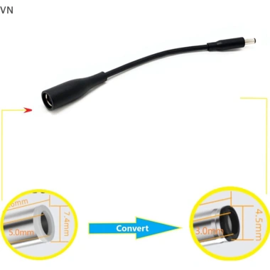 Mingxuan2 Dây nguồn Cáp sạc 7.4x5.0mm chuyển đổi Nữ sang 4.5x3.0mm, đầu nối nam, giá 50.490₫ 3