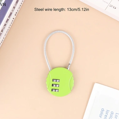 Mingxuan2 Dây Số Khóa Mật Khẩu 13/20/50cm An Ninh Cho Xe Máy & Mũ Bảo Hiểm 7