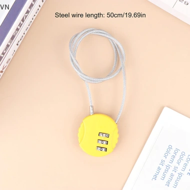 Mingxuan2 Dây Số Khóa Mật Khẩu 13/20/50cm An Ninh Cho Xe Máy & Mũ Bảo Hiểm 8