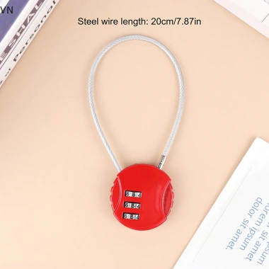 Mingxuan2 Dây Số Khóa Mật Khẩu 13/20/50cm An Ninh Cho Xe Máy & Mũ Bảo Hiểm 12