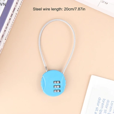 Mingxuan2 Dây Số Khóa Mật Khẩu 13/20/50cm An Ninh Cho Xe Máy & Mũ Bảo Hiểm 15