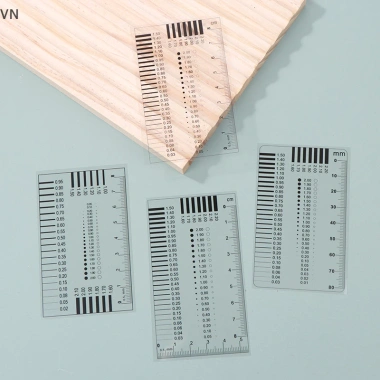 Mingxuan2 Đo Pass Huy Hiệu Thước Đo Vết Đồng Hồ Thẻ Điểm Dây Thước Phim Trong Suốt Hàn Gage Nứt Độ Tương Phản 6