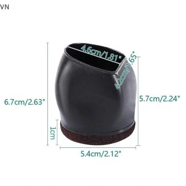 Mingxuan2 Giường Cao Su Chặn Bánh Xe Ghế Văn Phòng - Bảo Vệ Sàn Ngăn Trầy Xước 52.360 VND 9