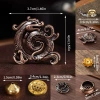 Mingxuan2 Hương Dính Giữ Rồng Rùa - Lư Hương Hợp Kim, Ốc Điêu Khắc Đồ Trang Trí Đồng Sen Để Bàn - 37.290 VND 5