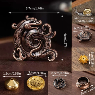 Mingxuan2 Hương Dính Giữ Rồng Rùa - Lư Hương Hợp Kim, Ốc Điêu Khắc Đồ Trang Trí Đồng Sen Để Bàn - 37.290 VND 5 Mingxuan2 Hương Dính Giữ Rồng Rùa - Lư Hương Hợp Kim, Ốc Điêu Khắc Đồ Trang Trí Đồng Sen Để Bàn - 37.290 VND 5