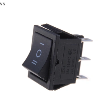 Mingxuan2 KCD4 Rocker Đen DPDT 6 Pin 16A 250VAC/20A 125VAC - Bật/Tắt, Giá chỉ 39.050 VND 2