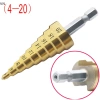 Mingxuan2 Máy khoan hình nón HSS Bộ mũi nhọn Titan cắt lỗ 4‑12‑20‑32mm 42.570₫ 6