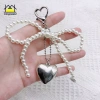 Mingxuan2 Ngọc Trai Đính Hạt – Móc Chìa Khóa Bạc, Dây Xích Độc Cho Điện Thoại 4
