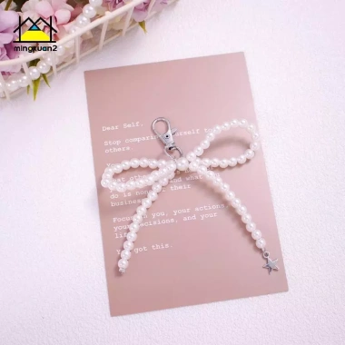 Mingxuan2 Ngọc Trai Đính Hạt – Móc Chìa Khóa Bạc, Dây Xích Độc Cho Điện Thoại 10 Mingxuan2 Ngọc Trai Đính Hạt – Móc Chìa Khóa Bạc, Dây Xích Độc Cho Điện Thoại 10