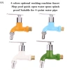 Mingxuan2 Vòi 4 Màu 1/2 inch Nam Treo Tường, Đầu Nối Nhanh, Vòi Máy Giặt Nhựa, Dùng cho Vườn và Ban Công 2