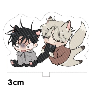 Mini 3cm LOW TIDE IN TWILIGHT standee BL boylove anime chibi tượng mica trang trí trưng bày giá 10.050 VND