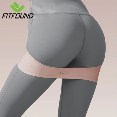Mini Band Dây Silicon FITFOUND Kháng Lực Tập Mông Đùi Chân Chống Xoắn Vân Ma Sát Chống Trượt - Giá 100.000 VND