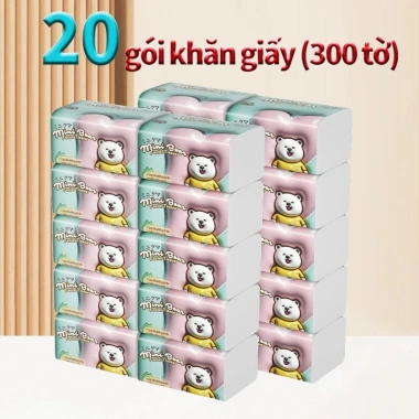 Mini Bear Khăn Giấy Rút Cao Cấp 30 Gói 4 Lớp - Lau Mặt Lớn, Đa Năng, An Toàn Cho Bé, 88.000₫ 10 Mini Bear Khăn Giấy Rút Cao Cấp 30 Gói 4 Lớp - Lau Mặt Lớn, Đa Năng, An Toàn Cho Bé, 88.000₫ 10